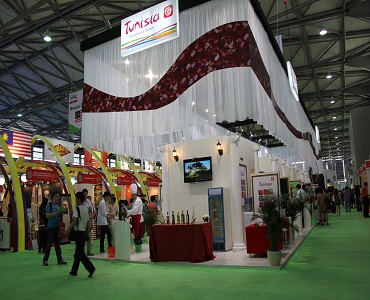 Tunisia booth at the food exhibition
